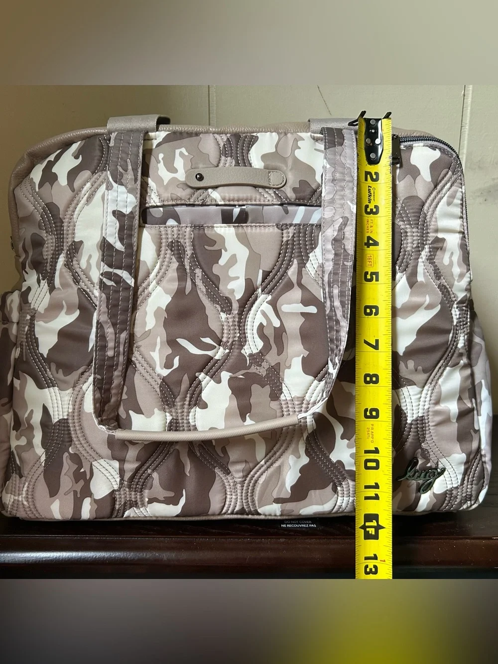 Lug Aviator Carry-All Tote Bag Camo Taupe